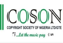 BREAKING! COSON Resumes Full Copyright Royalty Distribution With The Sum Of N208.5 Million
