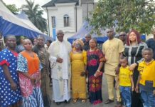 Alozie Family Honours Ezinne Grace Alozie, as Bishop Echema Dedicates Engr. ThankGod Alozie’s New House