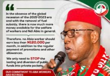 Under New PDP, Minimum Wage in Abia shall be N120,000 After Tax – JOK